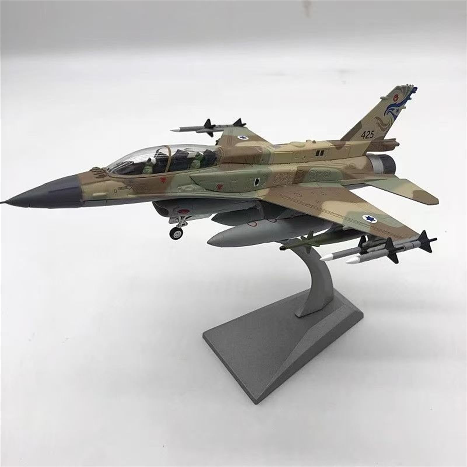 aerei a reazione Modello pressofuso dell'F-16I Storm Fighter israeliano in scala 1:72 regali per piloti
