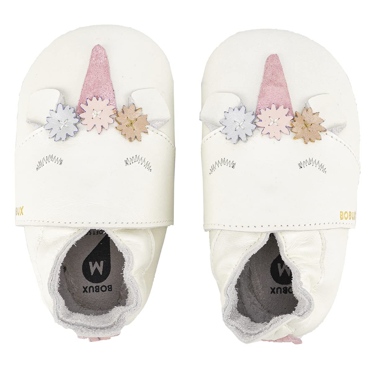 Bobux Soft Sole Dream Pearl Unicorno Scarpa per Bambini E Neonati in Morbida Pelle. (21-27 Mesi)