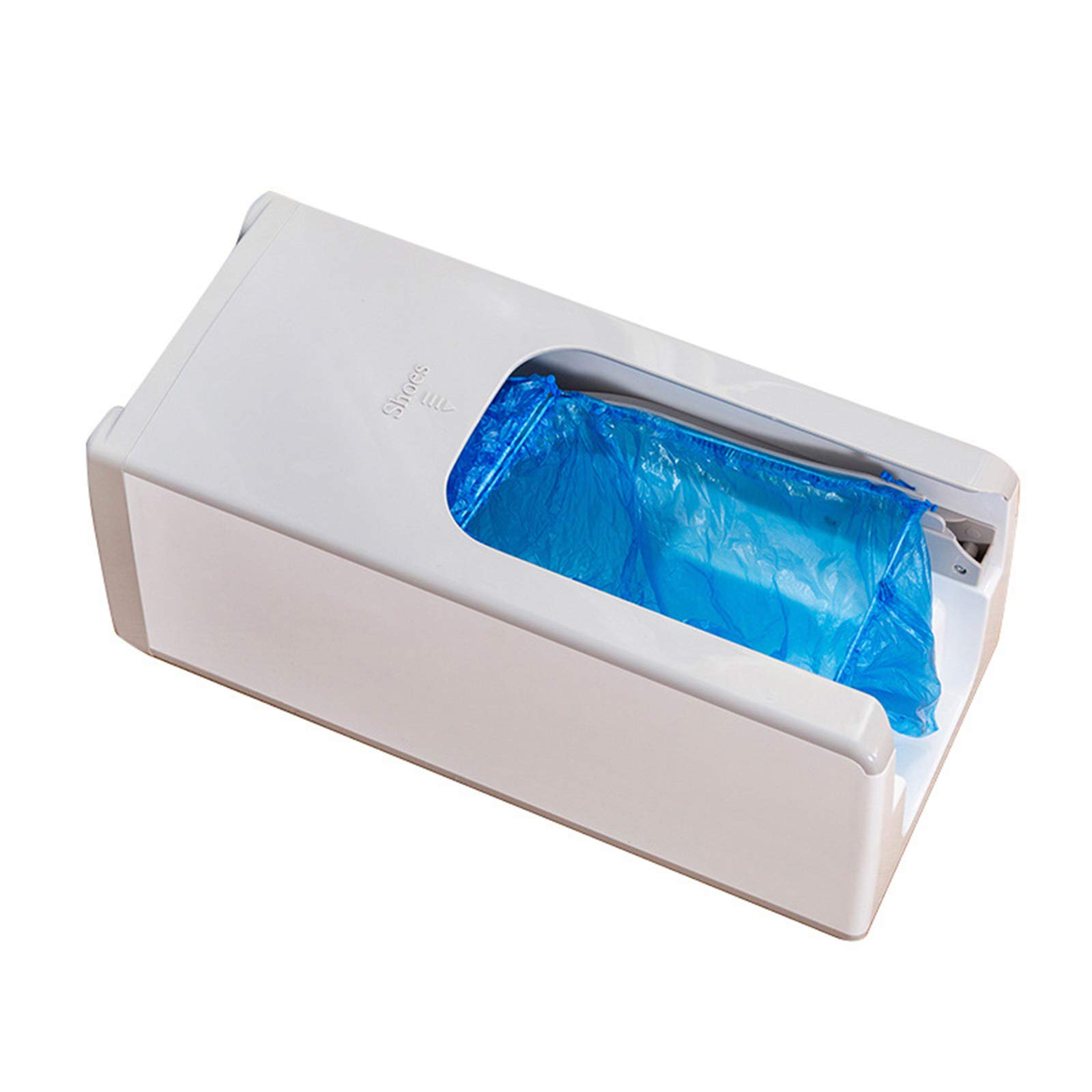 Distributore Automatico di Copriscarpe, Copriscarpe Auto-indossante a Pedale da casa con Copriscarpe USA e Getta 30 Pezzi per Laboratorio di fabbriche di Hotel, Argento