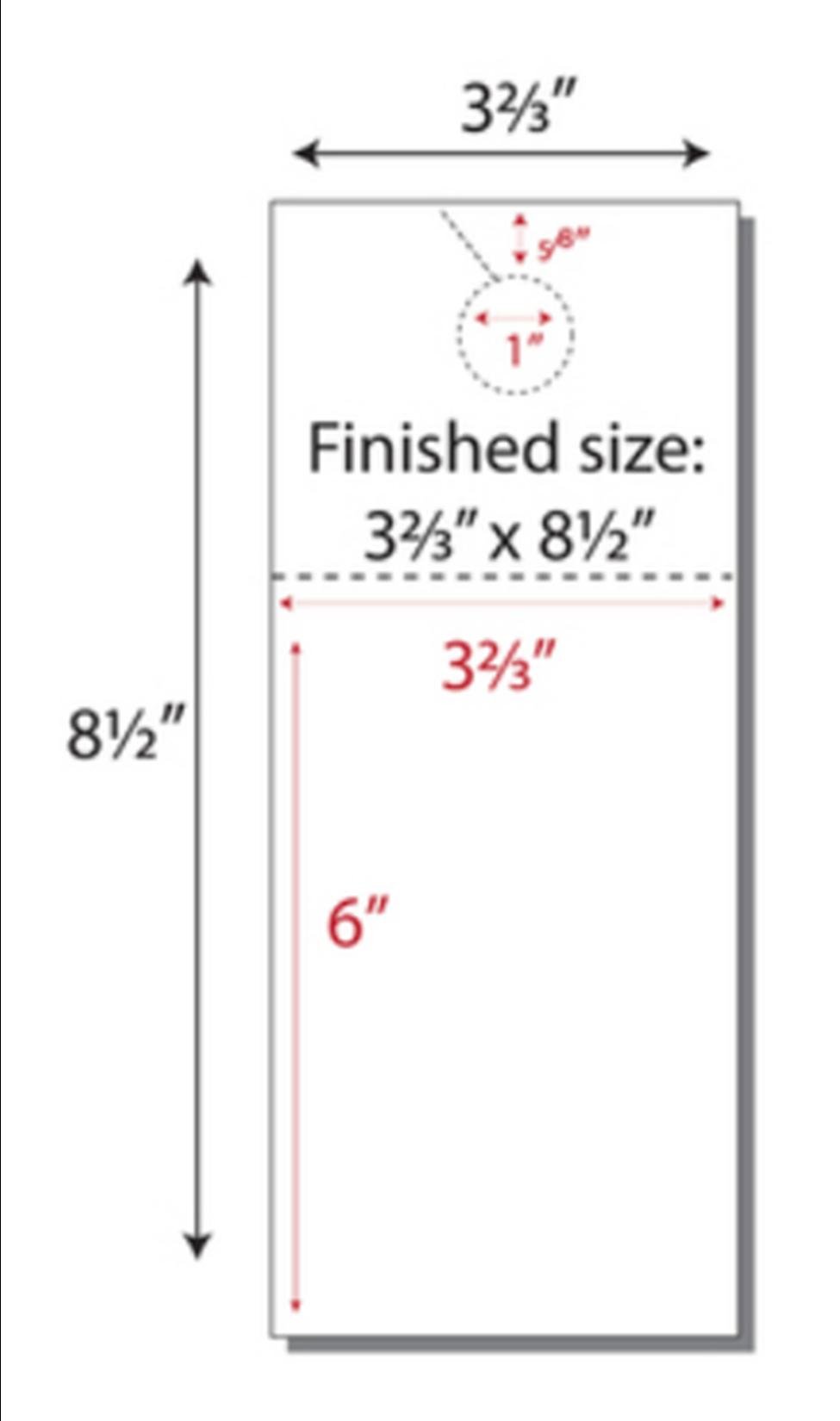 Print-Ready Door Hanger w Perfed Post Card (3-2/3