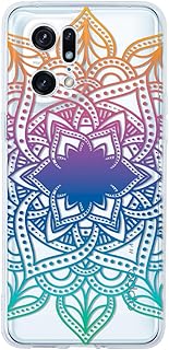 INSTACASE Funda Compatible con OPPO Find X5 Pro Carcasa Uso Rudo Mandala Arcoiris, Protector Compatible con OPPO Find X5 Pro para Mujer, Case Mandala Antigolpes TPU