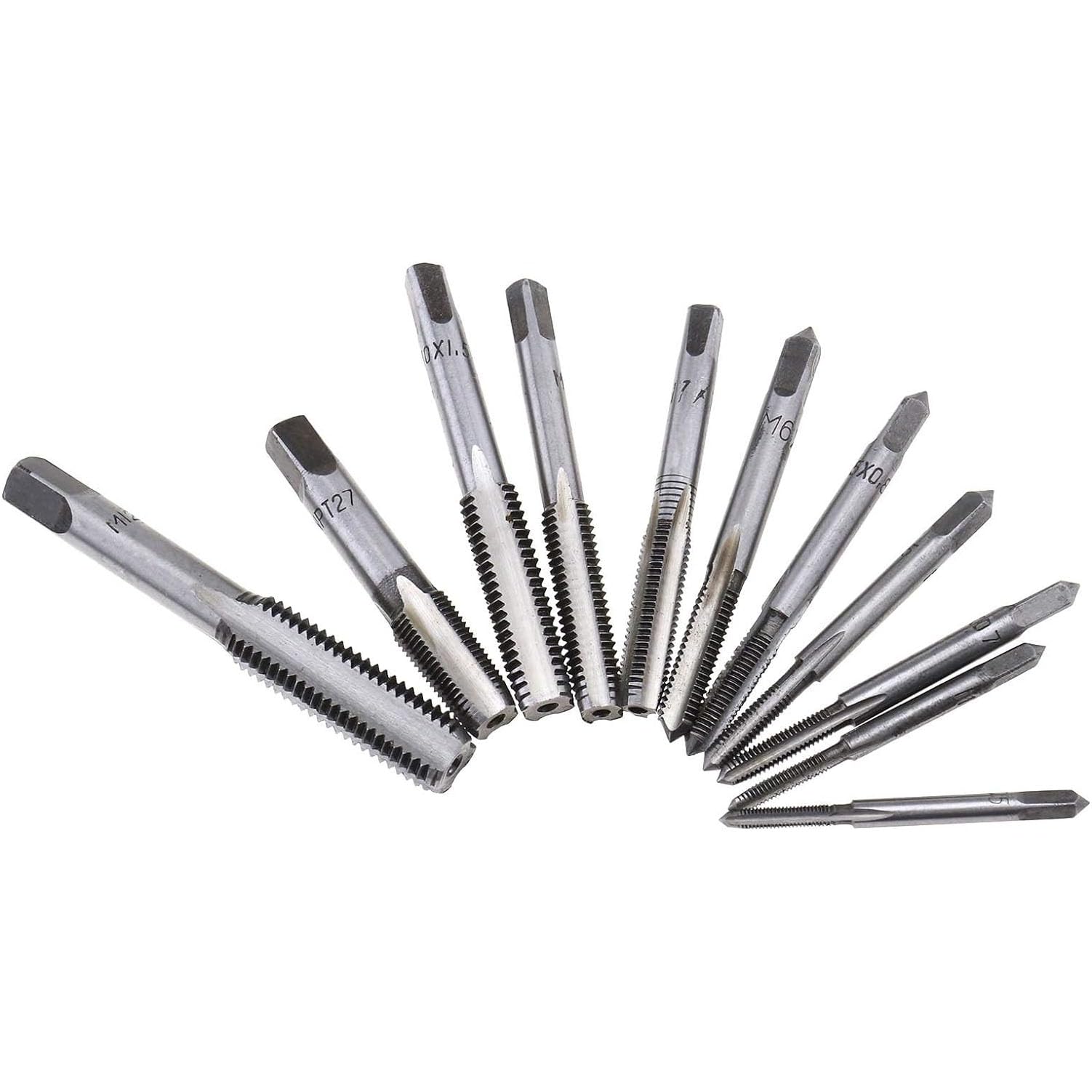 UPTODATETOOLS 40Pcs Metric Tap and Die Set with Accompanying Tool M3-M12 and 1/8 NPT-27 for Automotive Workshop 4