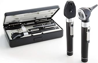ADC Otoscope/Ophthalmoscope Diagnostic Set, Pocket Size, Xenon Lamp, 2.5V, Hard Case, Diagnostix 5110N, Black