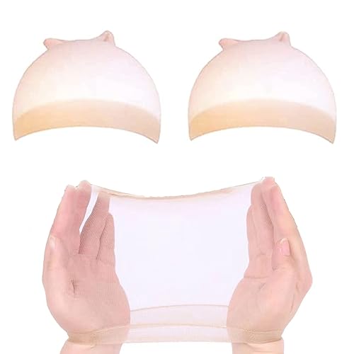 Gorras de peluca HD para mujer, con encaje frontal, para pelucas, color nude, gorra de peluca elástica de nailon transparente, gorra de peluca