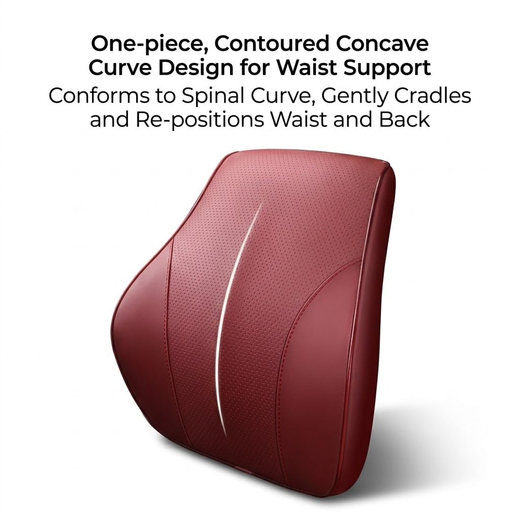 Cojín Lumbar para reposacabezas de Coche Jaecoo Omoda 5 Gasolina 2024. Soporte para el Cuello y la Espalda. Cojín de Espuma viscoelástica de Rebote Lento. Interior Suave.