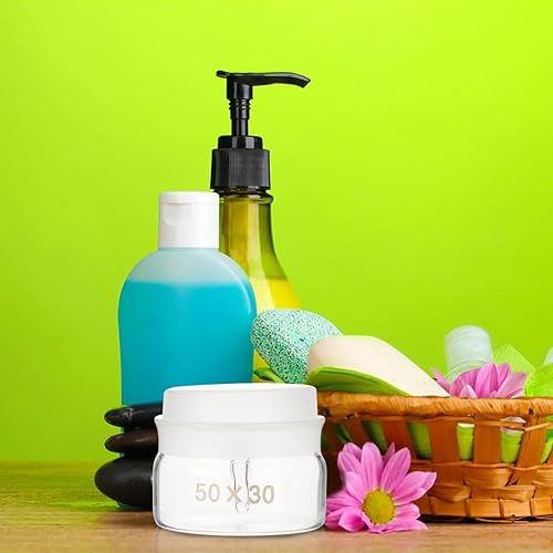 Miniatura 7 de iplusmile Botella de pesaje de laboratorio con tapa, paquete de 2 frascos de pesaje de vidrio transparente para muestras químicas y biológicas,