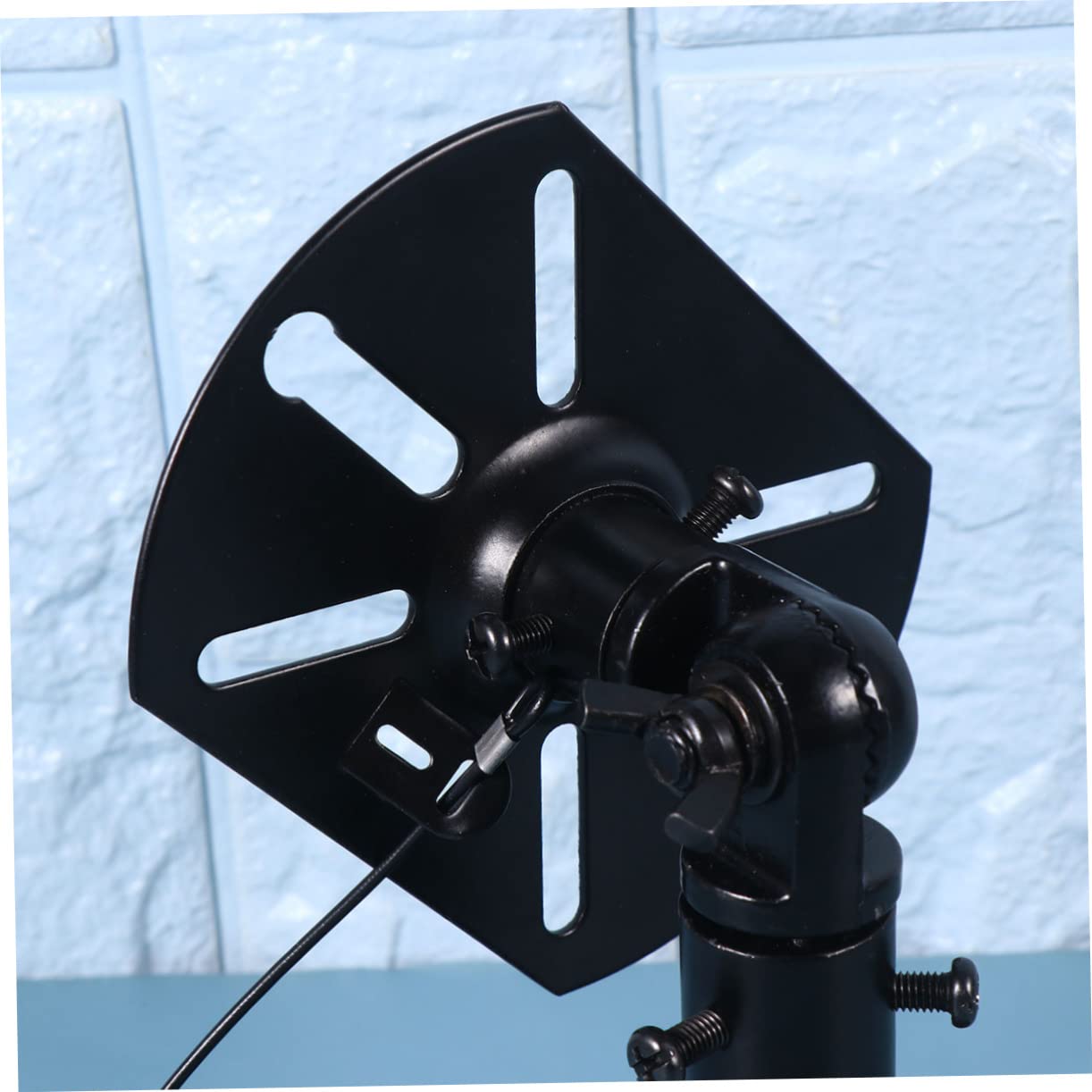 Housoutil Support Mural pour Haut-Parleur 2pcs Support Suspendre Ktv Design Élégant Rotation à 360° pour Home Cinéma Adapté pour Enceintes Satellites Noir