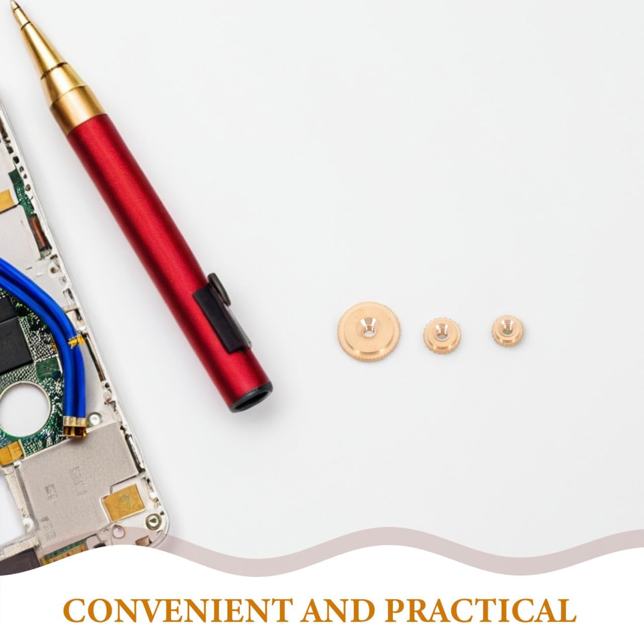 12 Piece Assortment of Hand Nuts Brass Parts Repair Components for Mechanical Movements of Grandfather Clocks Wall Clocks