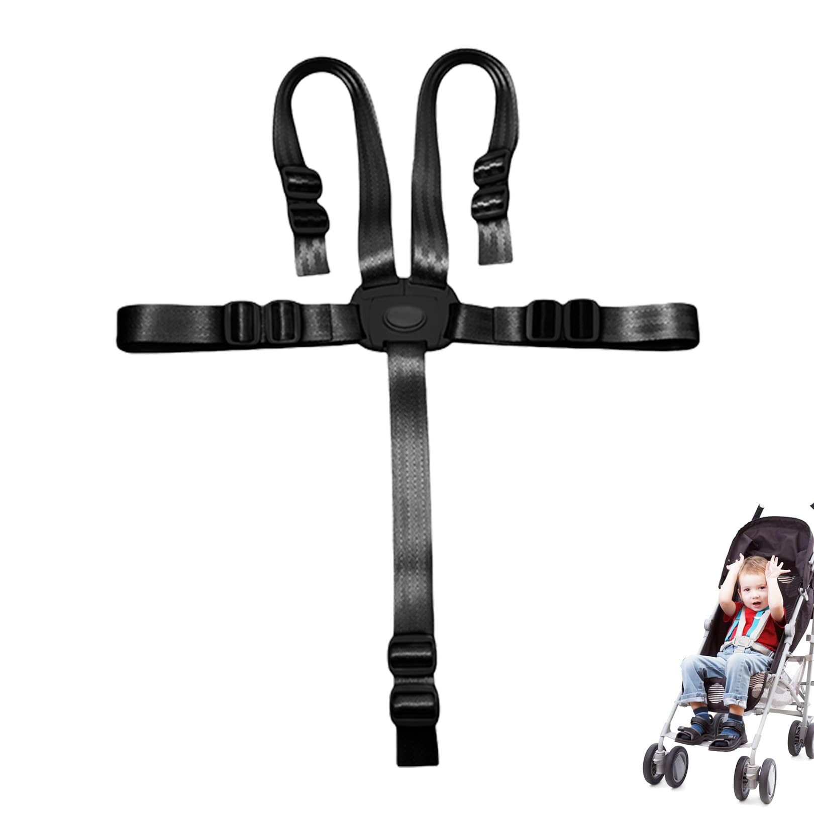 Hauck Hochstuhl Gurt,5 Punkt Gurt Hochstuhl Sicherheitsgurt,Ersatz-Sicherheitsgurte für Baby Kinderwagen,Verstellbare Wandelbare Gurt Tripp Trapp Stuhl,Kinderschutzgurt,Universal Anschnallgurt Zubehör