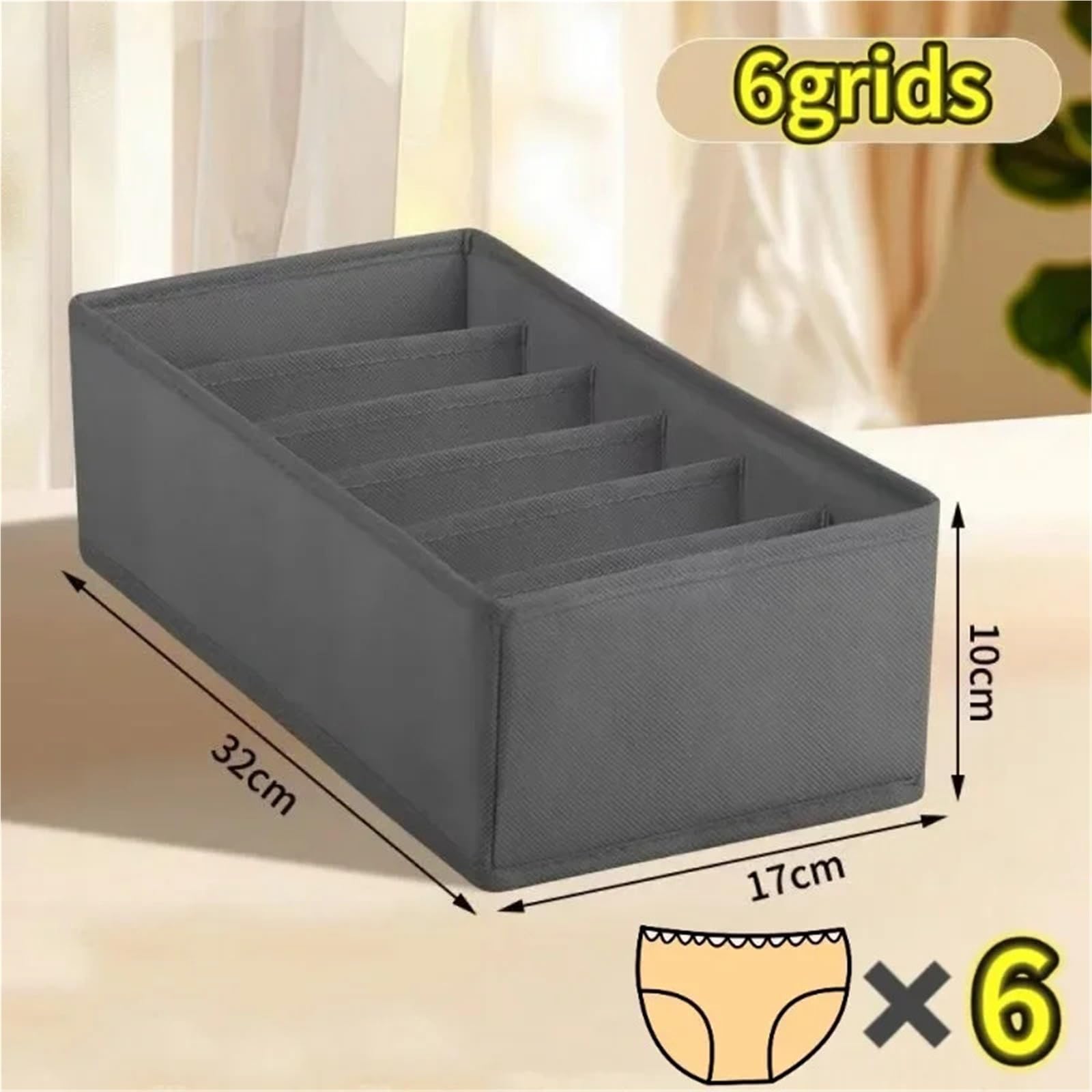 Organizzatore per cassetti della Biancheria Intima, Scatola Porta Calzini, Reggiseno, Armadio e Guardaroba, Vestiti per Pantaloni, Tessuto Pieghevole