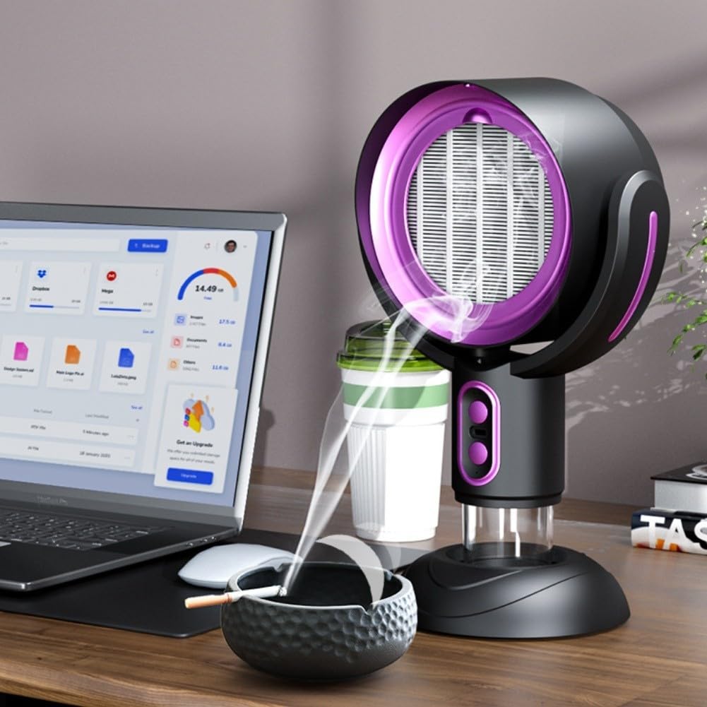 Hotte de bureau, purificateur, extracteur de fumée d'intérieur rechargeable