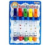 Playwrite Bath Flutes for Kids, Musical Bath Toy with 5 Colourful Water Flutes, STEM Learning Water Play Toy for Toddlers and Children Age 3+
