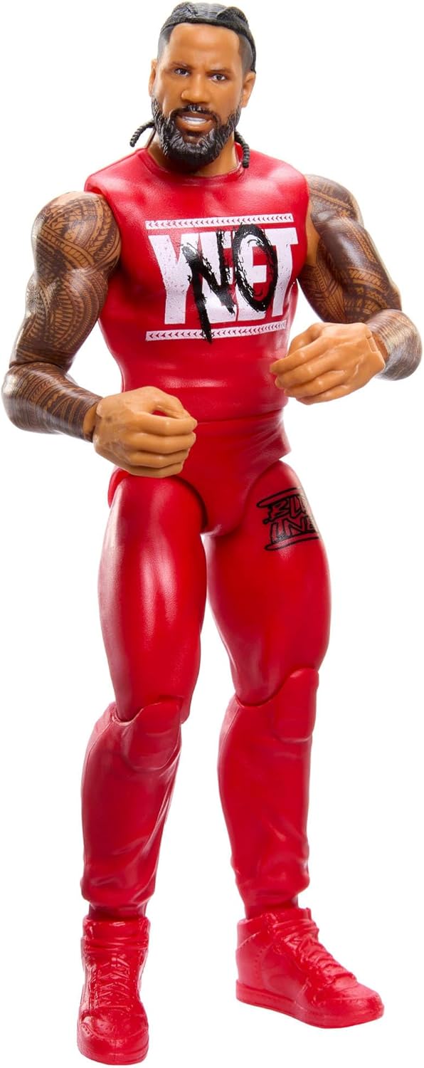 Mattel WWE Jimmy USO Action Figure, Main Event Series #155 6-inch Collectible with 10 Articulation Points & Life-Like Look