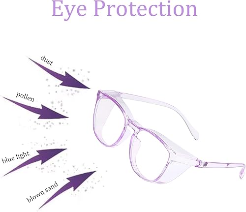 Miniatura 6 de UZUIBANG Safety Glasses for Men Women, Anti Fog Safety Goggles Comfortable Blue Light Blocking UV Protective Adult Nurse