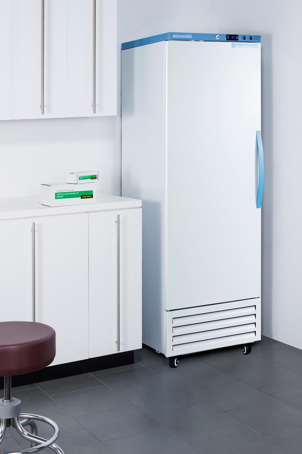 Accucold Afs14pvdl2blhd 24 Inch Wide 9.53 Cu. Ft. Upright Vaccine All-Freezer - White; Digital Data Logger (Ddl) Included; Left Hand Door Swing on Fridge.com - View 4