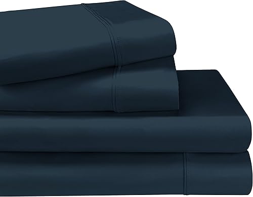 Miniatura 2 de BNM - Juego de sábanas de algodón egipcio de 1200 hilos, juego de sábanas de lujo, 1 sábana bajera de bolsillo profundo, 1 sábana encimera, 2 fundas