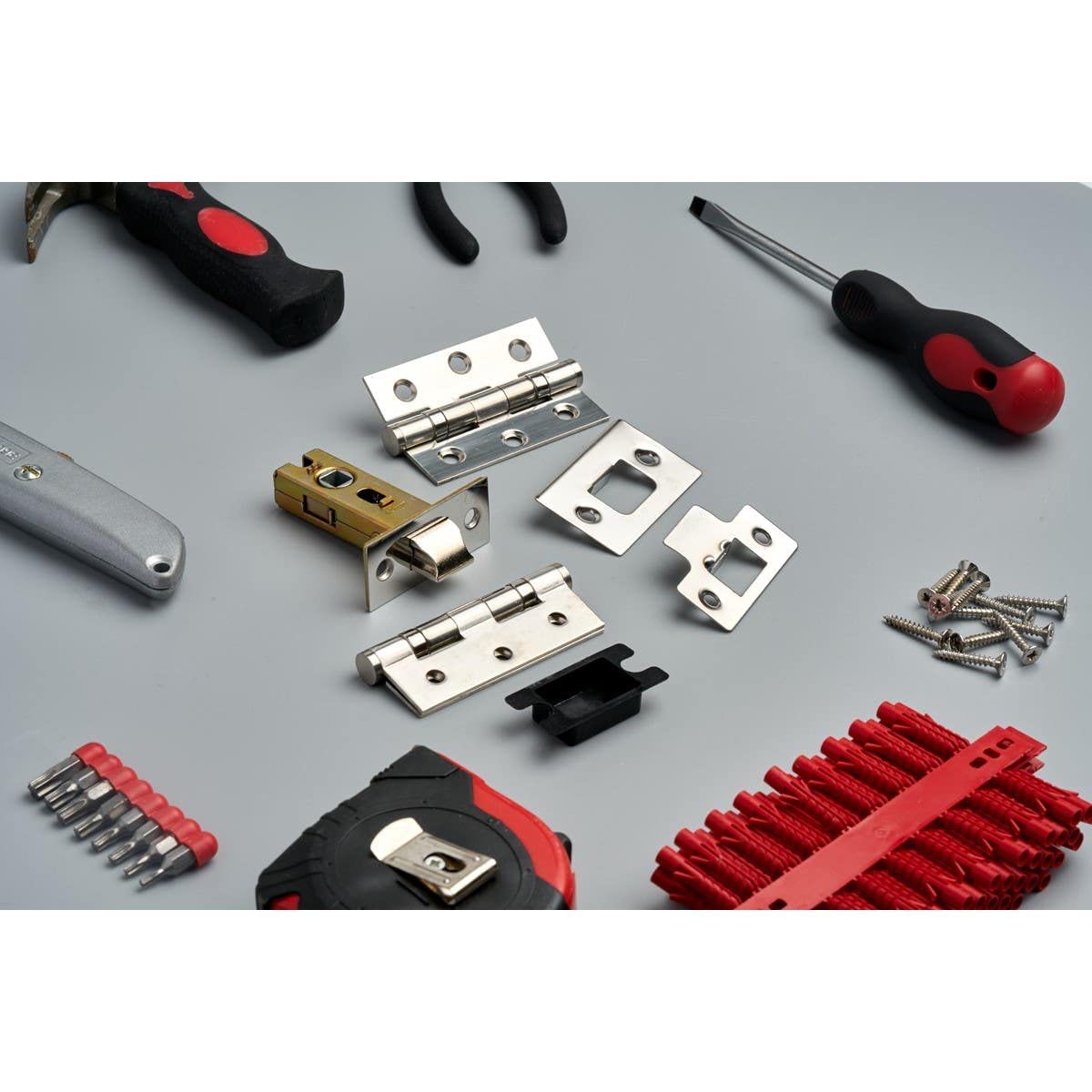 Hardware-Solutions - Tubular Latch 64mm and Ball Bearing Hinges 76mm - Premium Design - Polished Stainless Steel - Fixings Included - Image 4