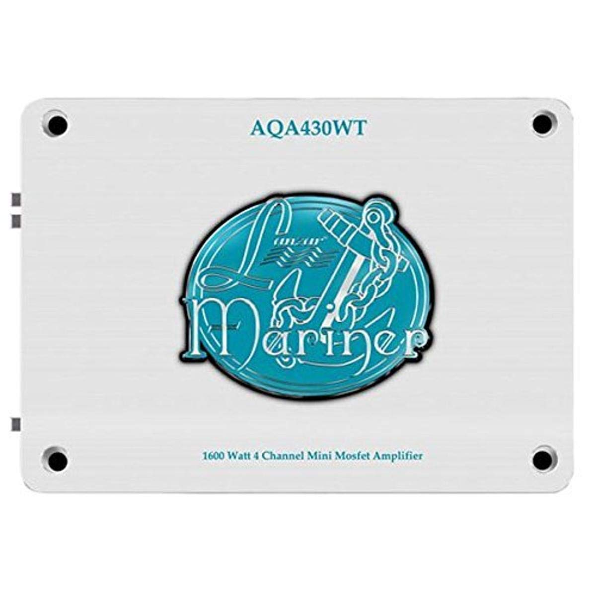 Lanzar AQA430WT 1,600-Watt 4-Channel Mini Mosfet Marine Amplifier