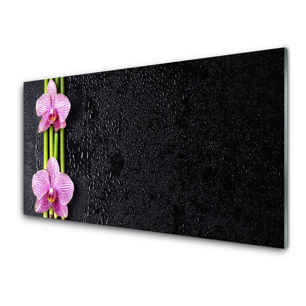Décoration murale en verre acrylique floral pour créer un salon moderne et zen