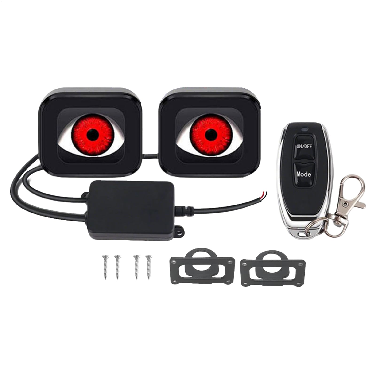 Ojos LED para motocicleta luces impermeables 12V 36V de seis modos para scooter y coche 7