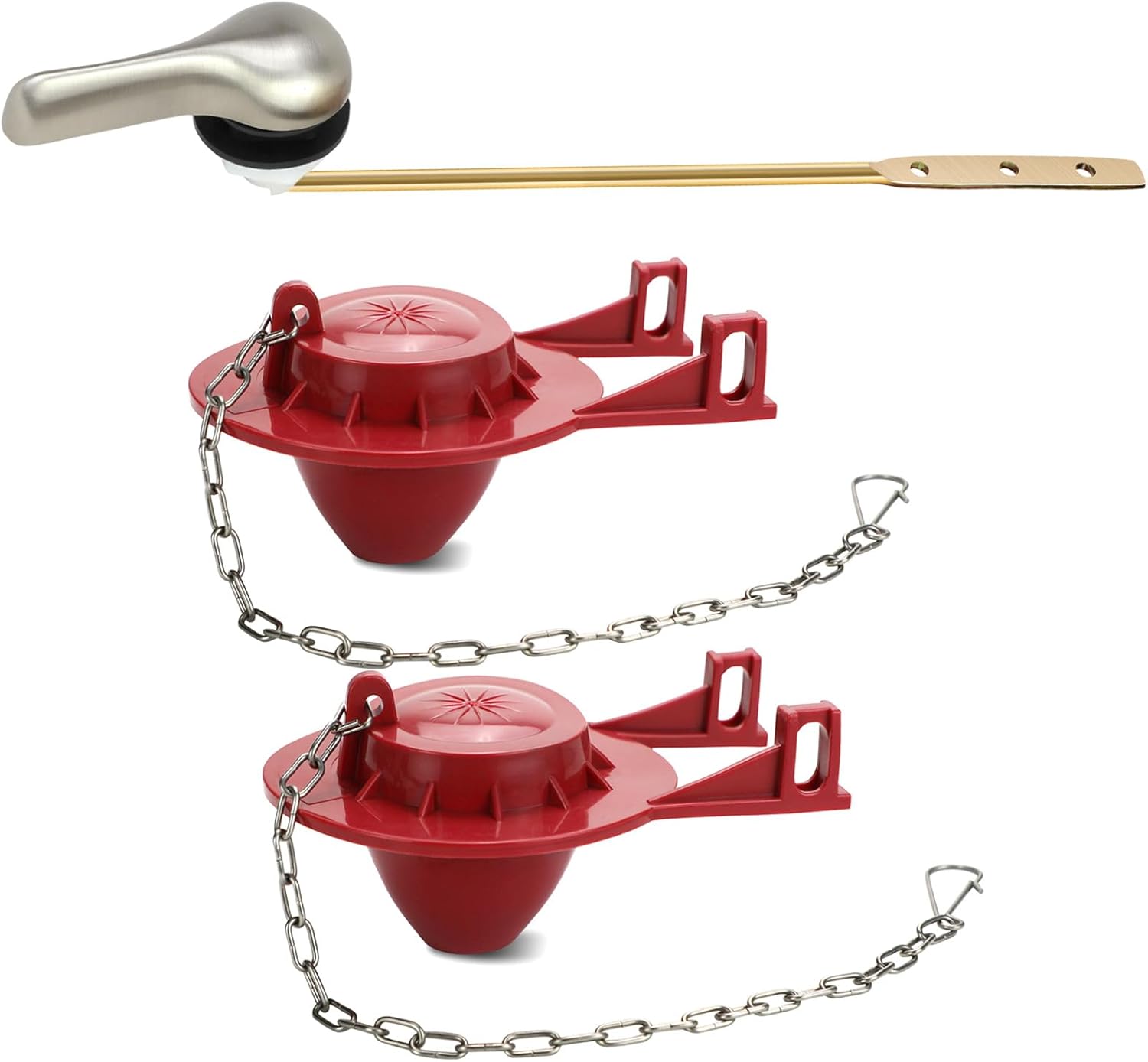 Universal Toilet Handle Replacement Kit Front Mount with 2