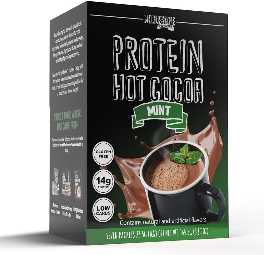 Mint Flavor Protein Hot Chocolate