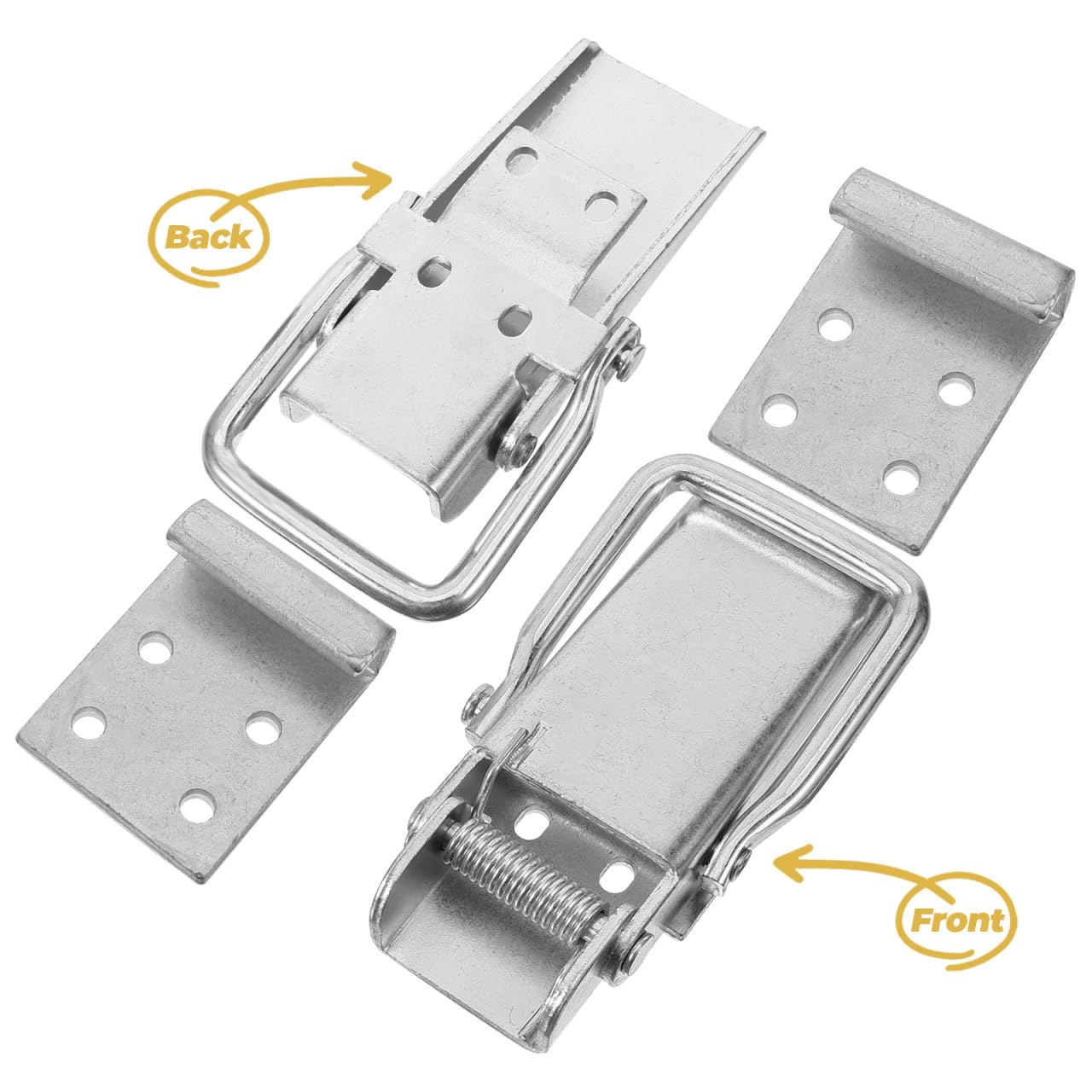 iplusmile Gancio di Bloccaggio per Rimorchio in Acciaio Inossidabile 7,09 x 2,76 x 0,79 Pollici – Sicuro Contro Movimenti Indesiderati Durante Il Trasporto – per Camion, Rimorchi e Container