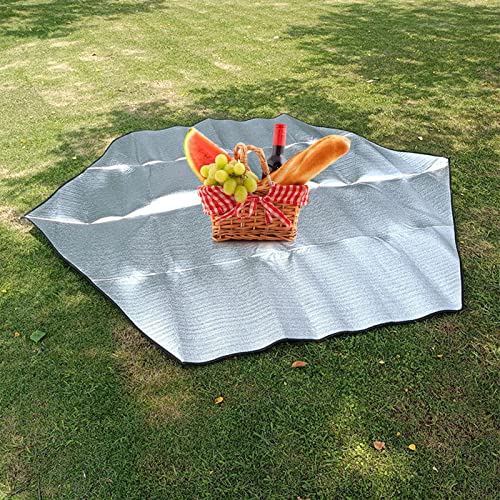 Manta de playa plegada y multiusos con base impermeable para exteriores 4