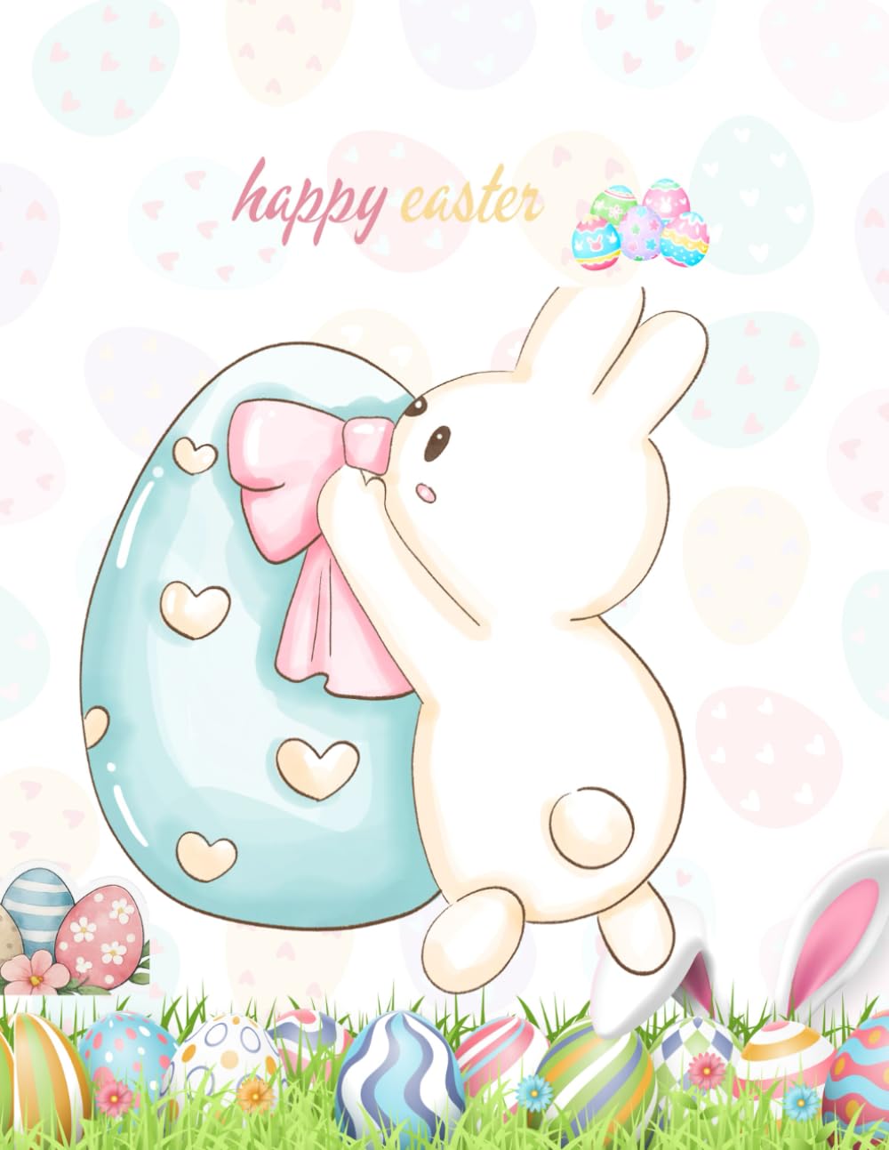 Easters coloring: Easters Basket Stuffer Gifts Party Favor Books for Home, School Class Coloring Activity and