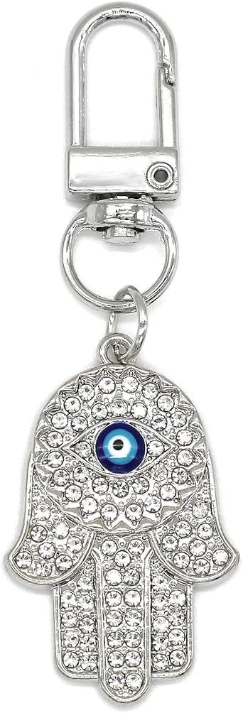 Evil Eye Keychains Hamsa Hand keychains Protection Charm Car Key Ring Bag Purse Accessories Good Luck Amulet