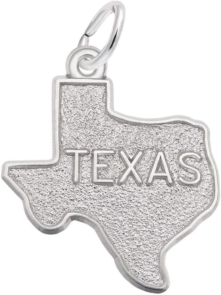Sterling Silver Texas Map Charm
