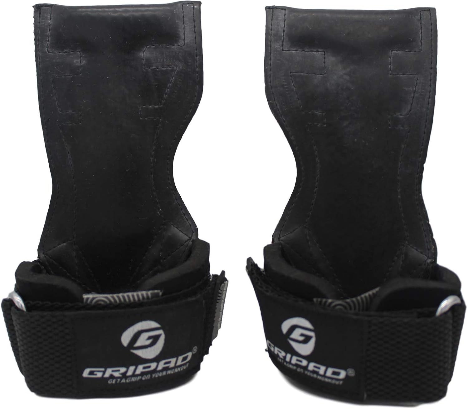 Gripad PRO Weight Lifting Gloves | Heavy Duty Straps | Alternative Power Lifting Hooks | Best for Deadlifts | Adjustable Neoprene Padded Wrist Wraps Support Bodybuilding