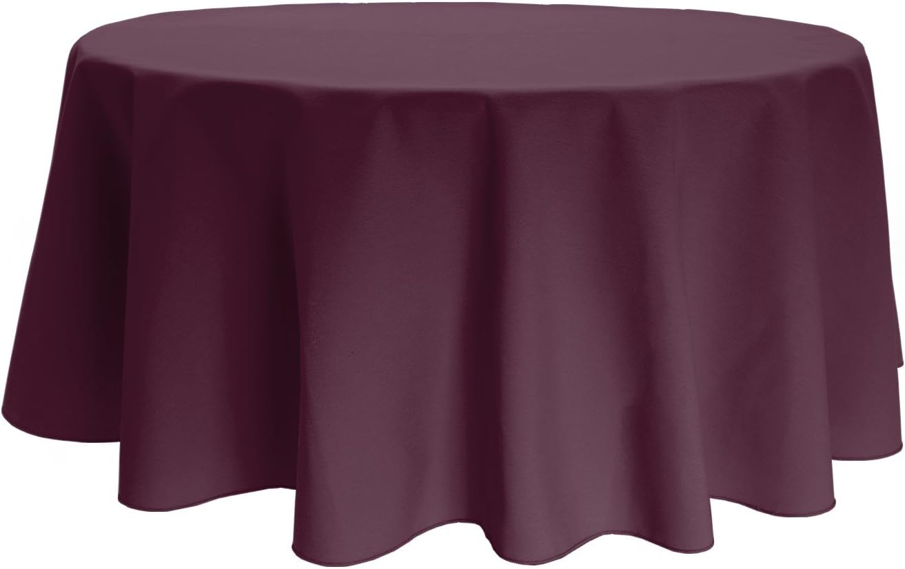 Fabric Textile Products Milliken Signature 72" Round Tablecloths - Assorted Colors Available! (Dark Burgundy)