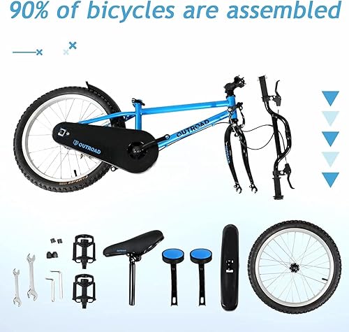 Miniatura 3 de Omelaza Freestyle - Bicicleta infantil con rueda de entrenamiento para niños pequeños, bicicleta infantil de 141618 pulgadas, para niños y niñas de