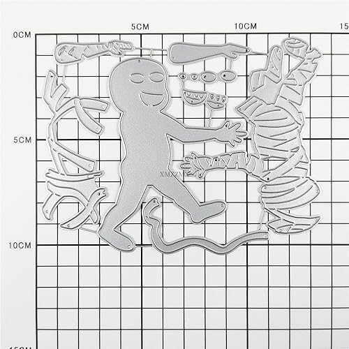Miniatura 4 de Shadow Halloween Mummies - Troqueles de corte de metal para hacer tarjetas, kit de troqueles en relieve de papel, suministros de bolsillos de