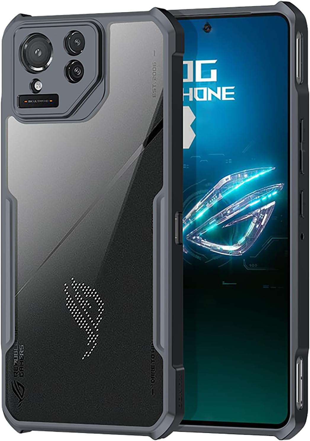 GIOPUEY Custodia Per Nubia Red Magic 11 PRO – Cover Ibrida PC Rigido + TPU Morbido, Opaca, Con Airbag Anti-caduta, Nera