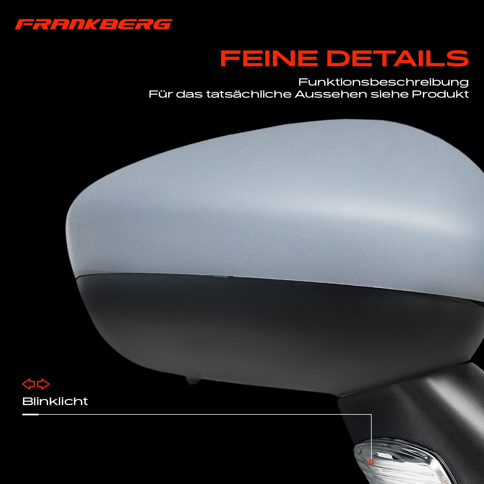 Frankberg Specchietto retrovisore esterno elettrico destro a 9 Poli