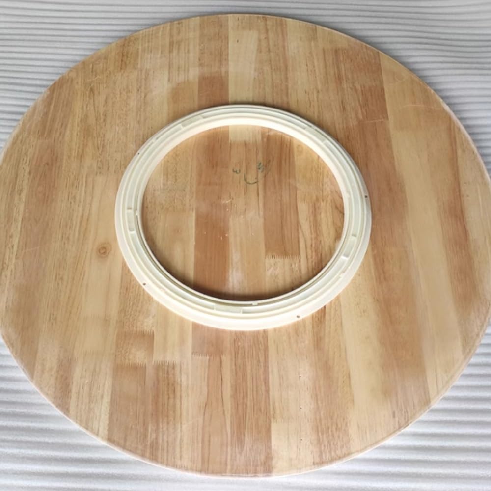 Duży gramofon Lazy Susan z litego drewna - 81 cm obrotowa taca do serwowania do kuchni, łatwa do czyszczenia okrągła płyta na blat, idealna do rozrywki i jadalni (kolor: C)