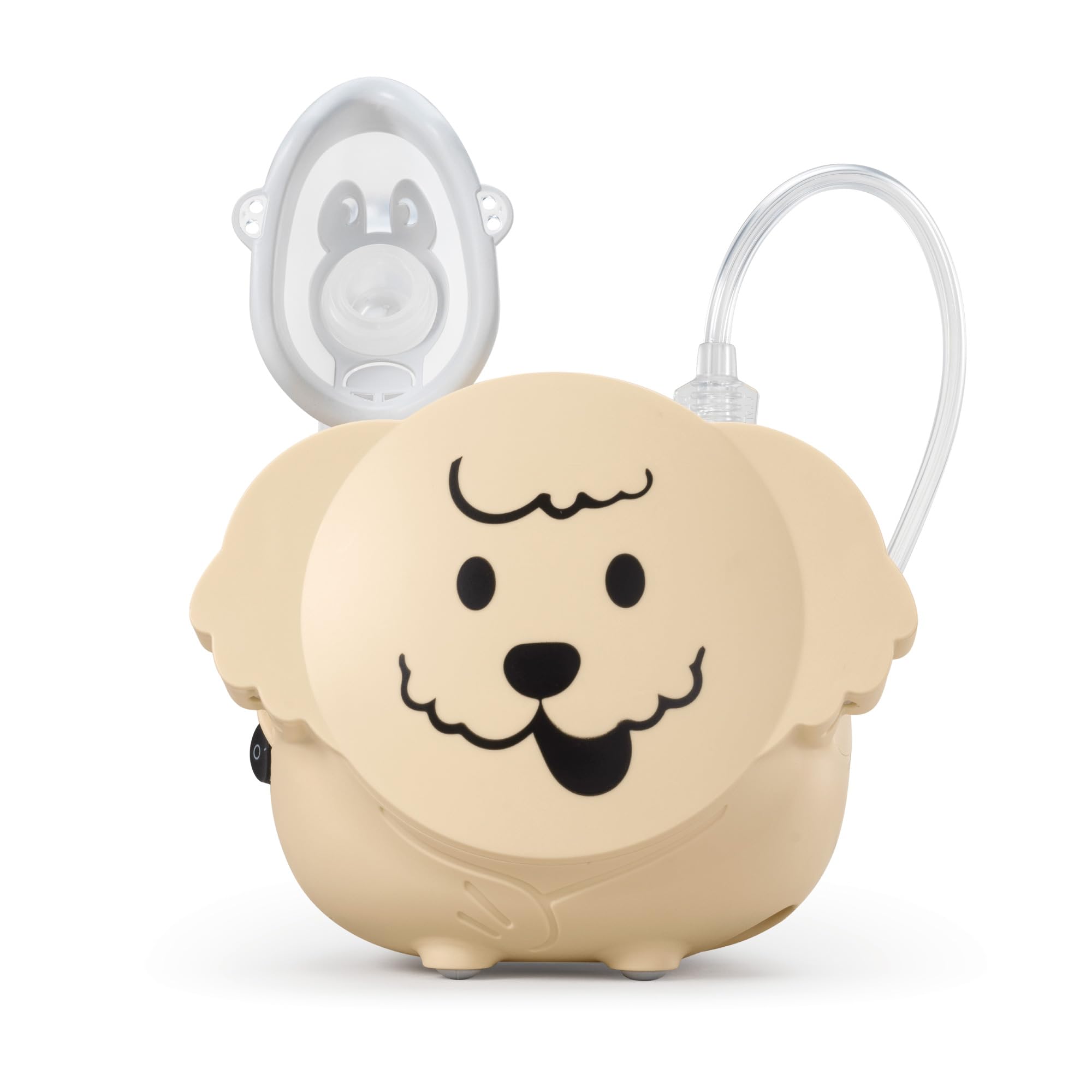 Flaem Puppy Nébuliseur pour enfants et adultes avec ampoule RF8 à double vitesse, masques Soft Touch, filtre à air, fabriqué en Italie