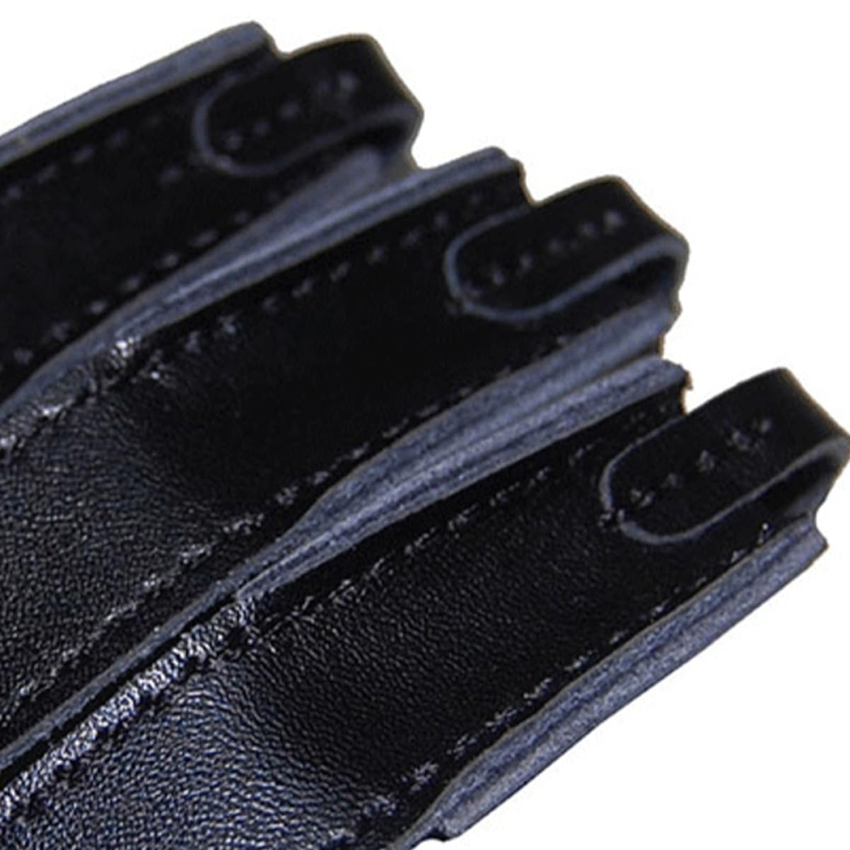 POPETPOP Three Finger Protective Glove for Archery Design with Wrist Strap for Arrow Shooting Supplies Black