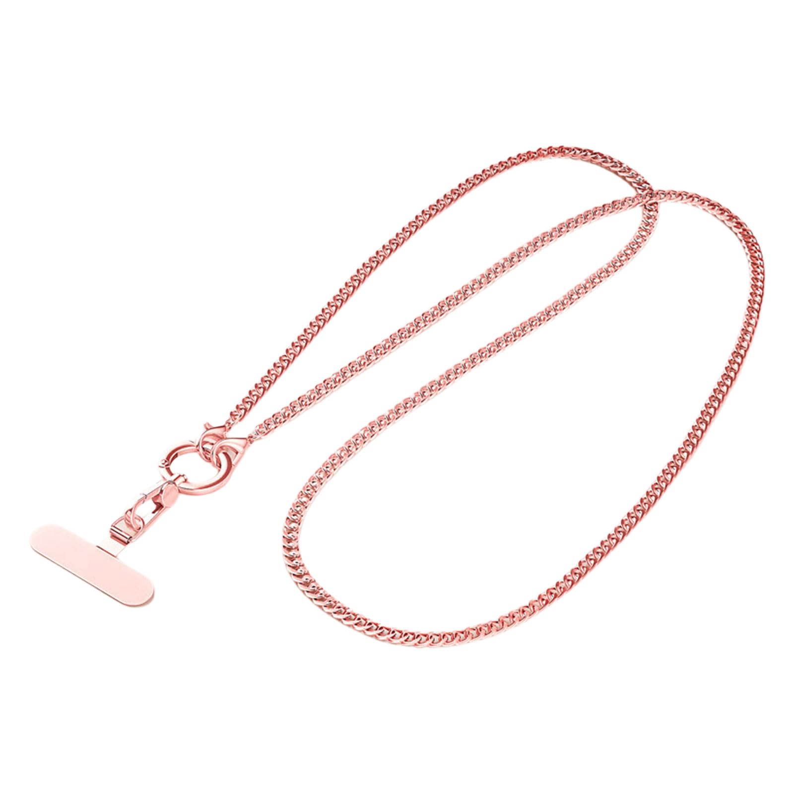 Metal Cellphone Strap Crossbody Chain Lanyard Neck Shoulder or Hand Carry Mode with Metal Tethers Tab Multipurpose Neck Strap with Secure Tethers Tab and Smooth Rotations for Easy Attachment