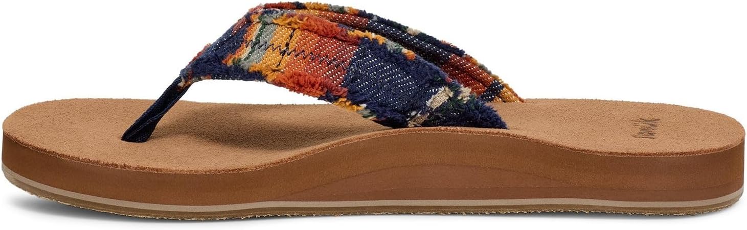 SanukFraid Not Blanket mens Flip-Flop