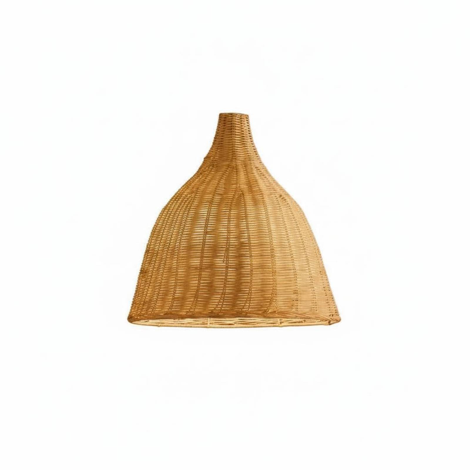 Luminaire en bambou tressé suspension artisanale de 45 cm pour plafond de maison