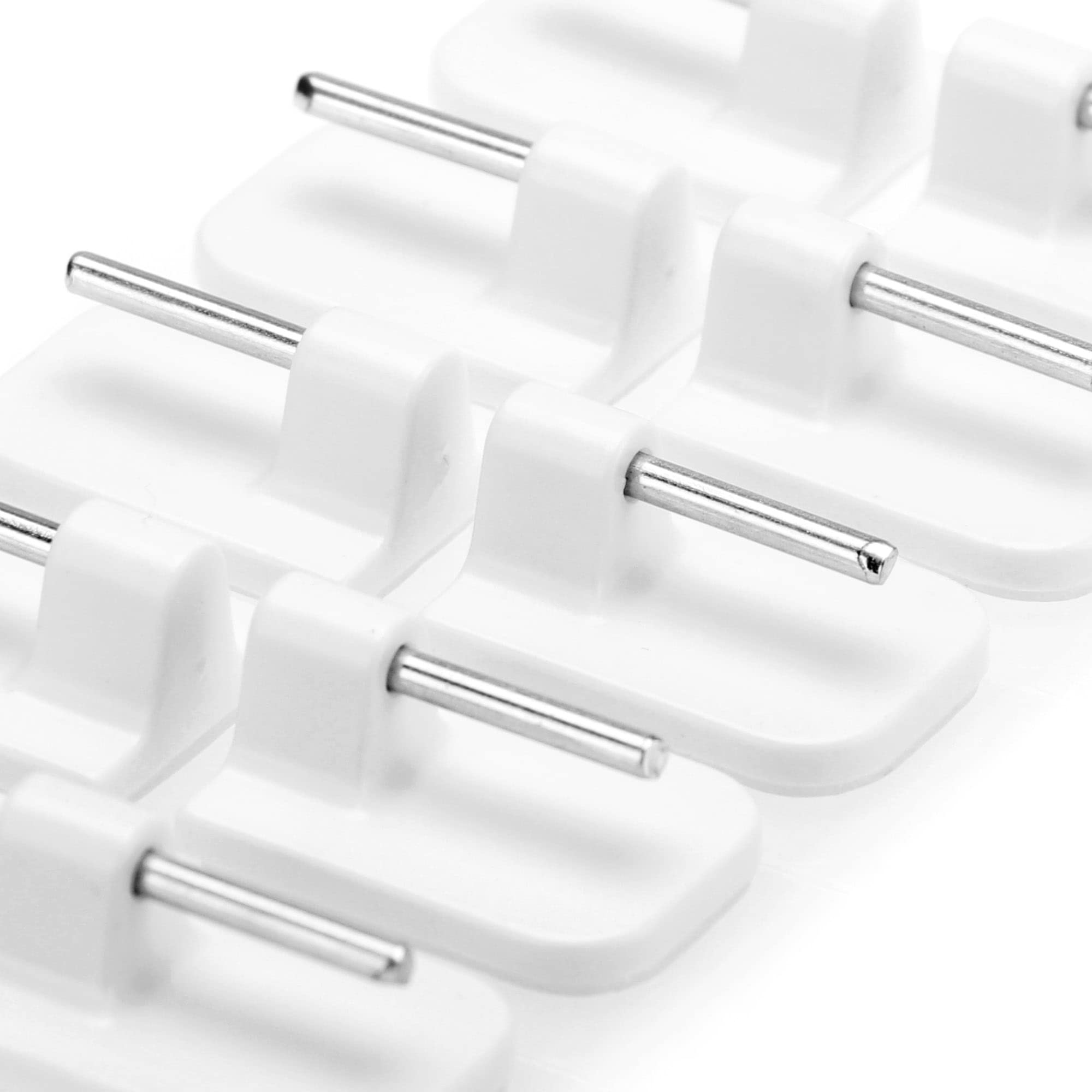 24 Ganci Autoadesivi Per Tende - Bianchi, Con Adesivo 3M, Senza Fori, Per Tende E Decorazioni - Foto 10