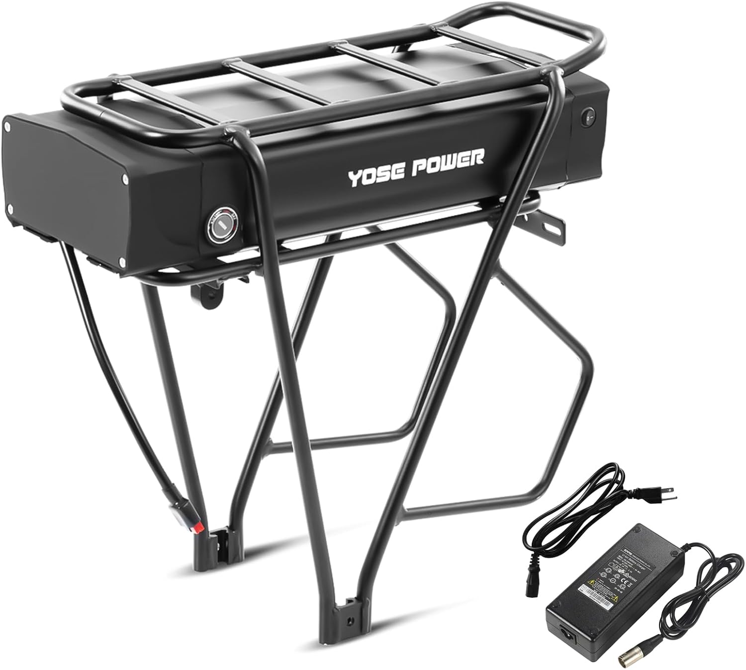 36V 13Ah 48V 20.8Ah Rear Rack Ebike Battery for Max1500W Electrical Bicycle Battery Black Baggage Rack 500W 1000W 1500W E-Bikes 48V 20Ah Lithium Battery Black Provider