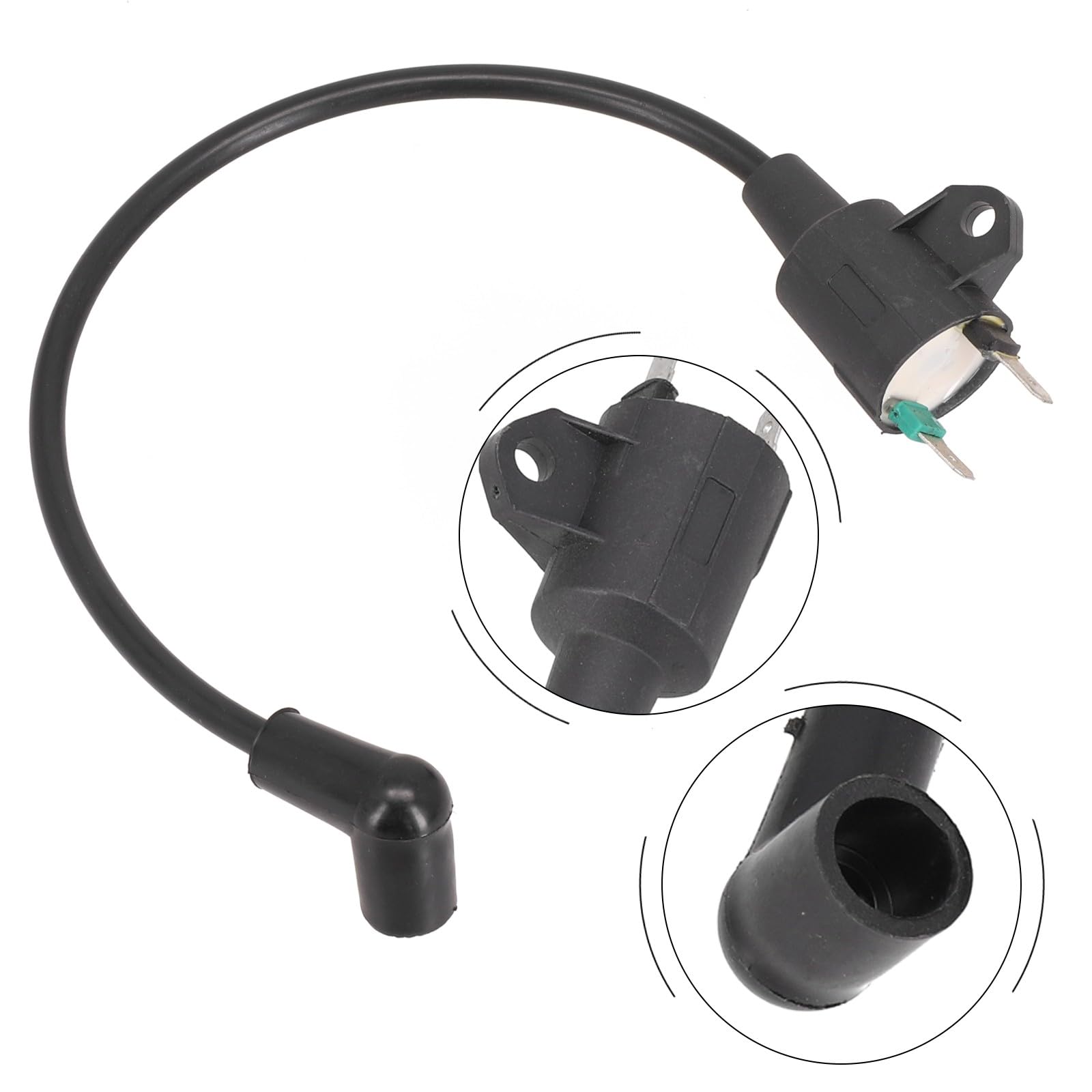 Bobina di accensione ad alta tensione per motore generatore di gas 145F 650 ET950, uscita 950W-1000W, 2- Generatore per pezzo di ricambio, gomma nera