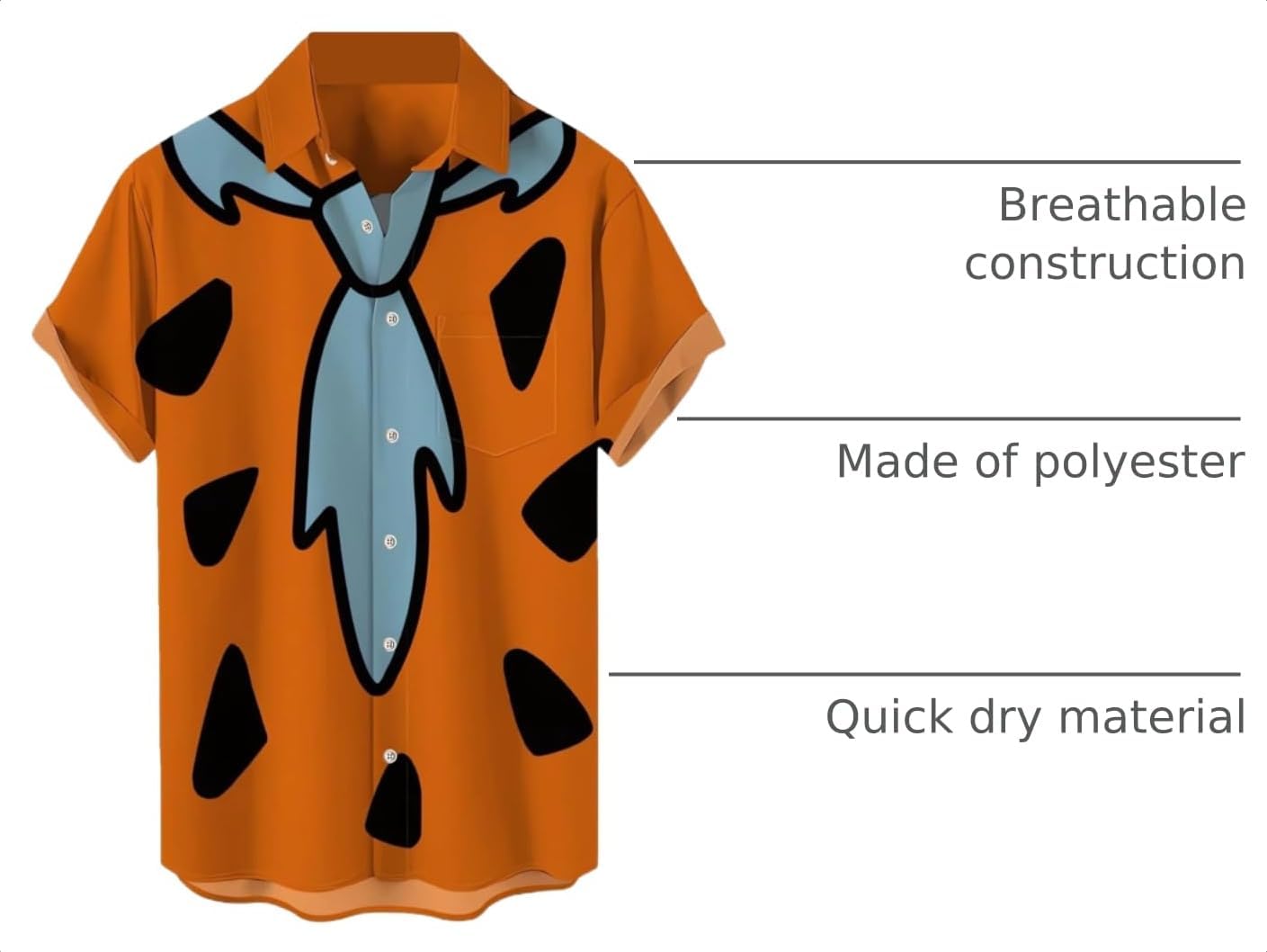 Hawaiian Bowling Shirts for Men Short Sleeve Printed Regular Fit Summer Beach Casual Button Down Aloha Shirts image 3