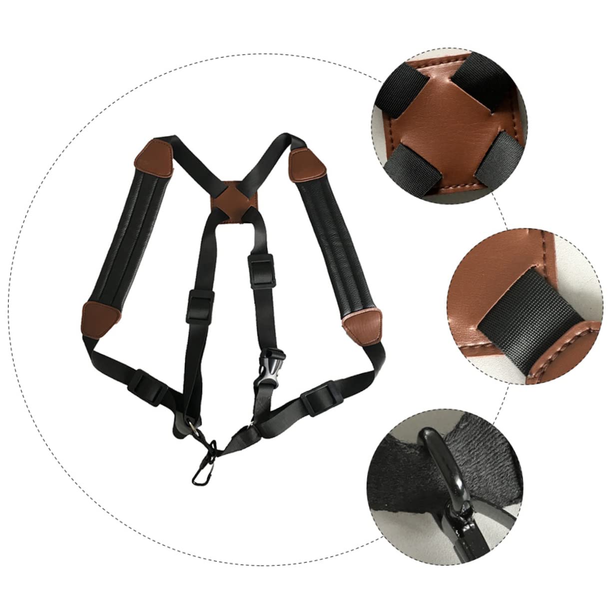 Toyvian 2pezzi Sospensione Per Sassofono Con Design e Imbottitura Comfort Compatibile Con Sassofoni Tenore e Clarinetti Realizzata Materiali Sicuri e Resistenti