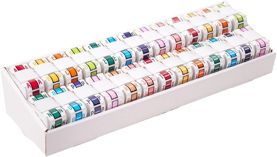 TAB Alphabetic Folder Label Roll, 1", 500 Labels/Roll (A-Z Full Set)