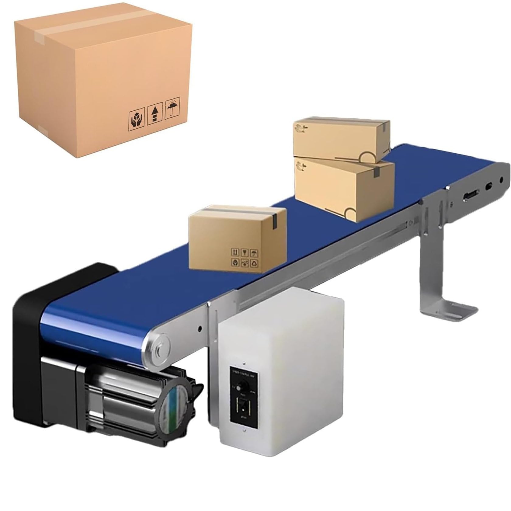 AYCDL Efficient Electric Conveyor Belt for Food Processing, Product Packaging & Assembly Line Transport - Durable Material Handling Solution for Streamlined Operation,500mmx90mm